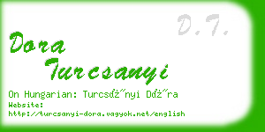 dora turcsanyi business card